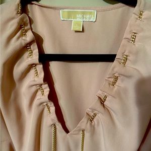 Michael Kors L pink long sleeve top